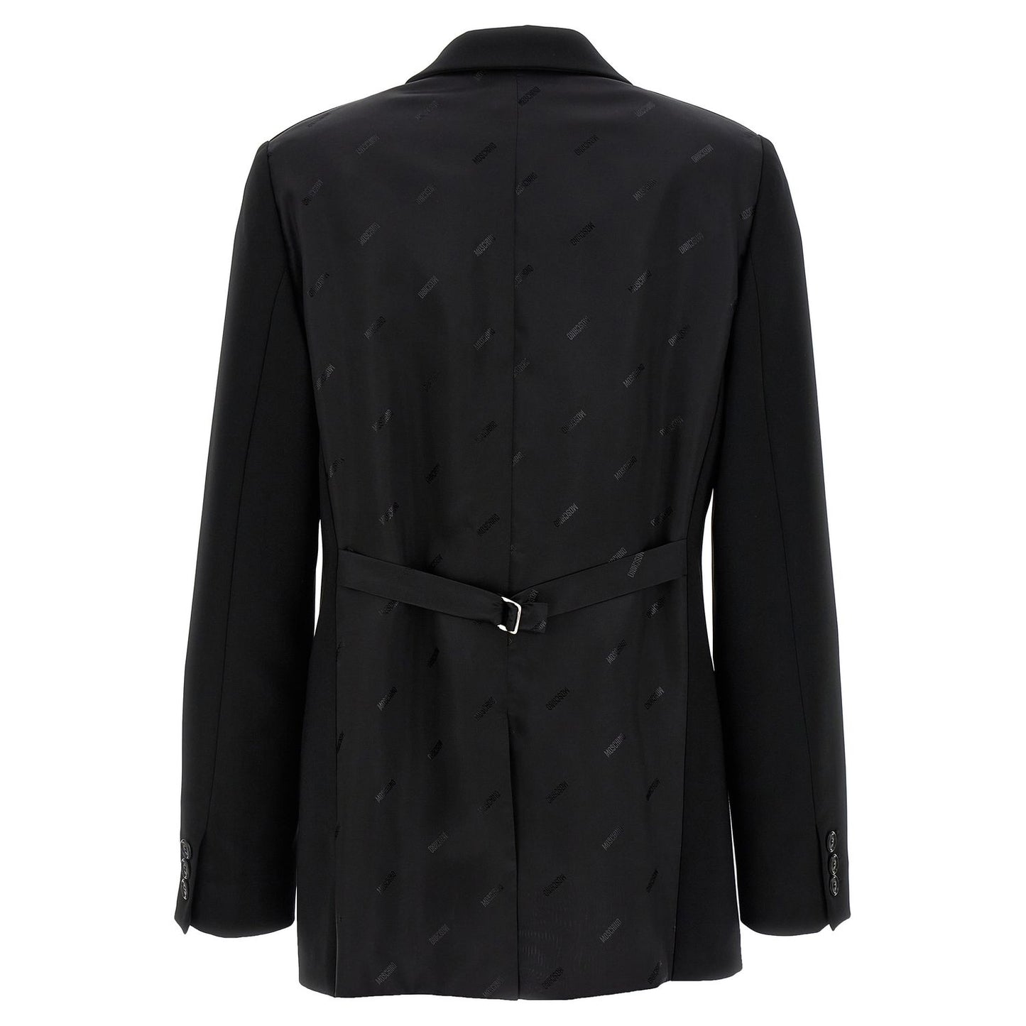 Moschino Black Polyester Blazer