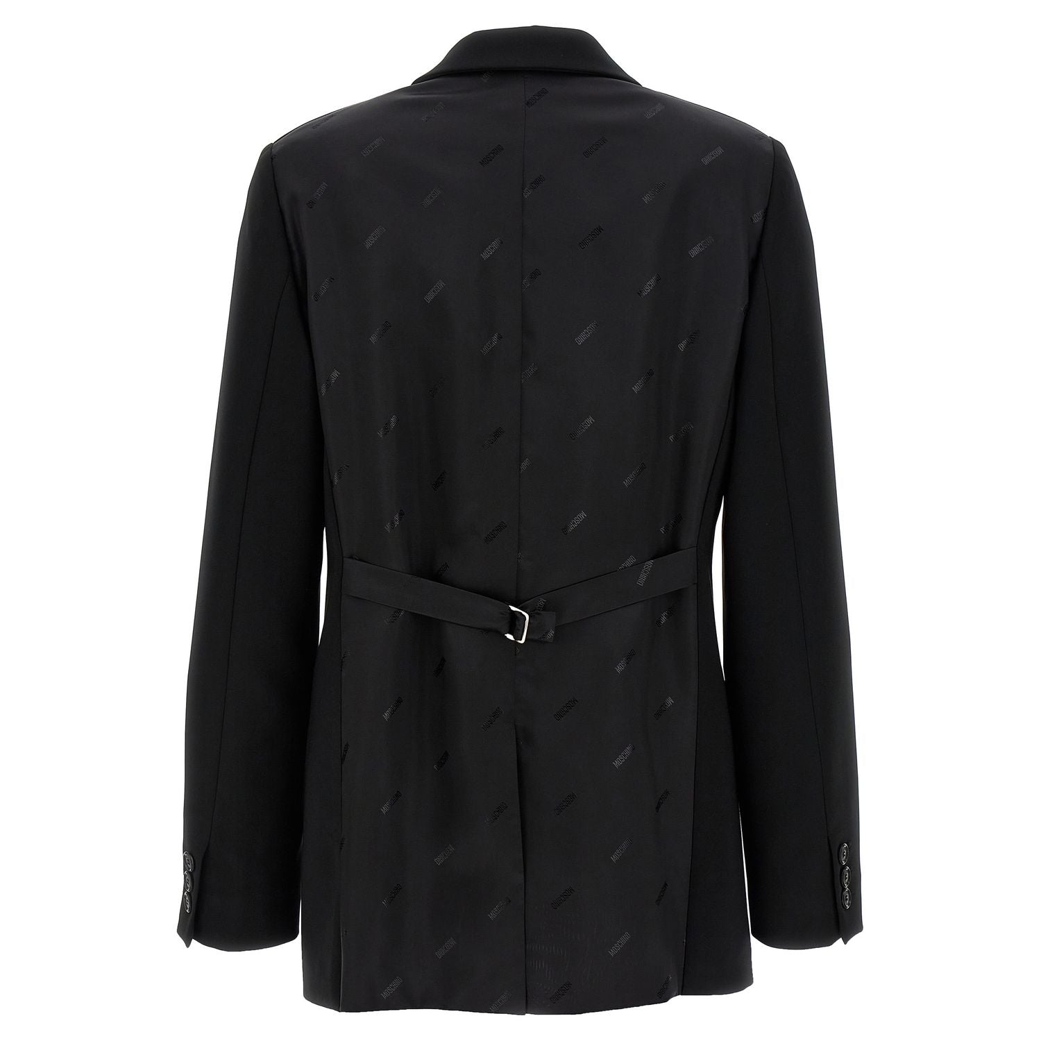 Moschino Black Polyester Blazer