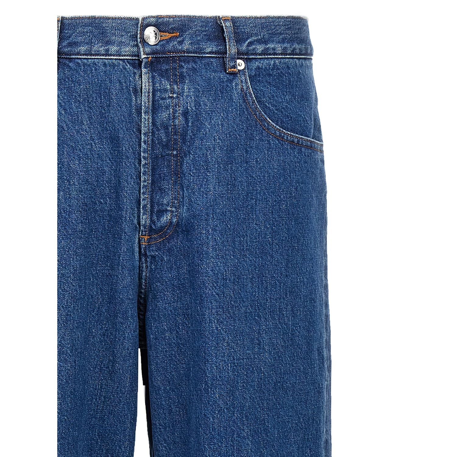 A.P.C. Blue Cotton Straight-Leg Jeans