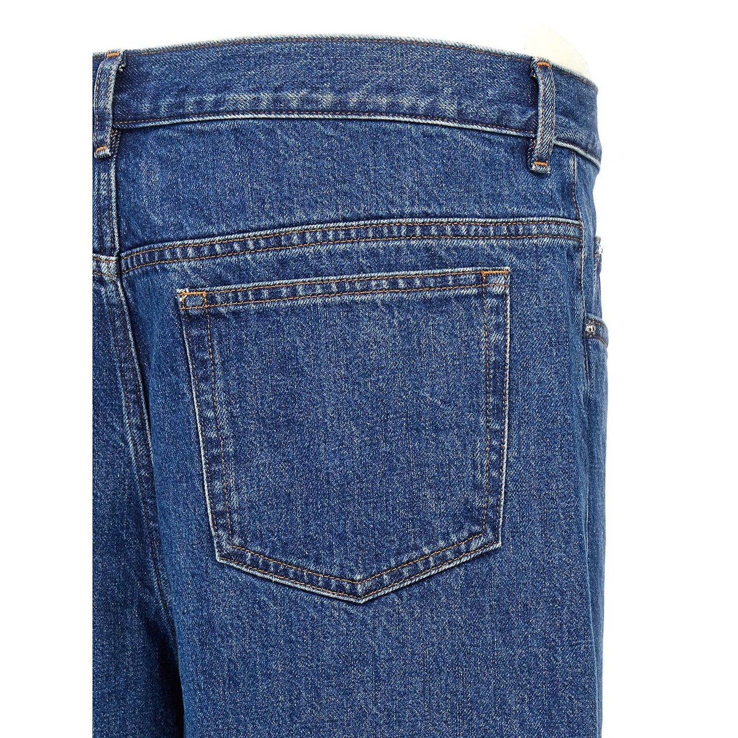 A.P.C. Blue Cotton Straight-Leg Jeans