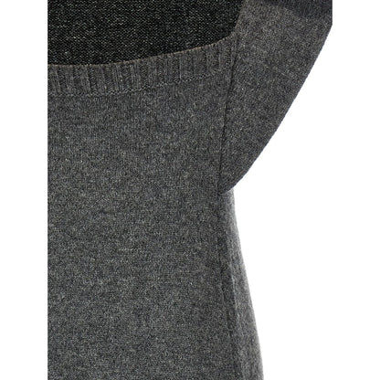 Courrèges Gray Wool Midi Dress