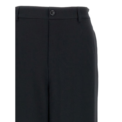 Moschino Black Acetate Casual Pants
