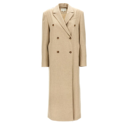 Loulou De Saison Beige Virgin Wool Coat
