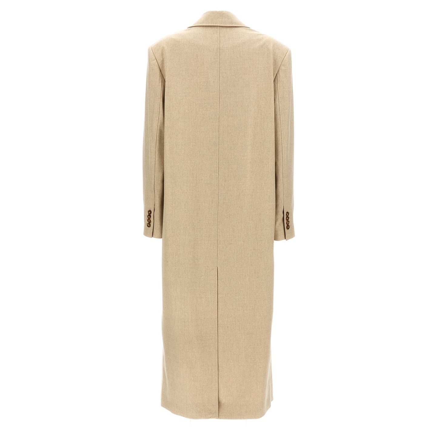 Loulou De Saison Beige Virgin Wool Coat
