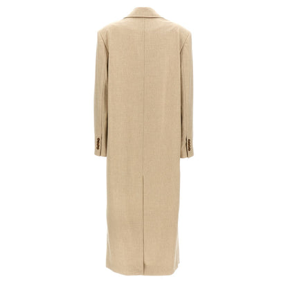 Loulou De Saison Beige Virgin Wool Coat