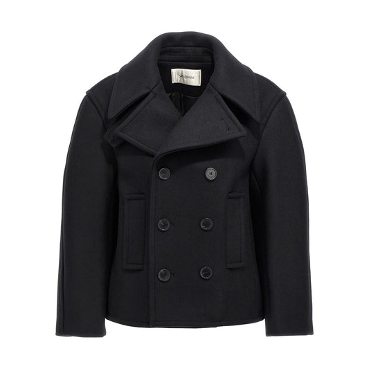 Saint Laurent Black Virgin Wool Coat