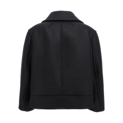Saint Laurent Black Virgin Wool Coat