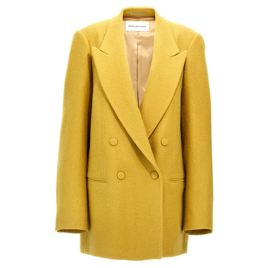 Dries Van Noten Bicolor Wool Blazer