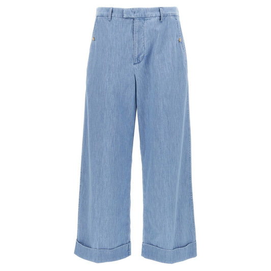 Valentino Garavani Blue Cotton Jeans Denim