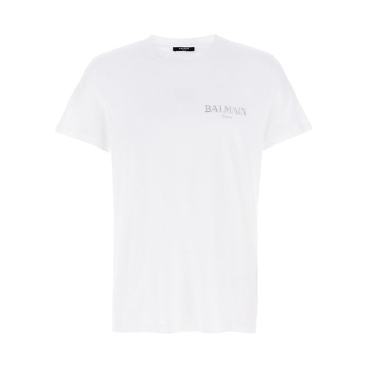 Balmain White Organic Cotton T-Shirt