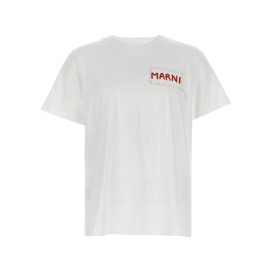 Marni White Cotton T-Shirt