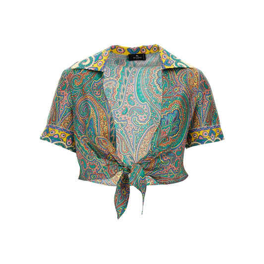 Etro Multicolor Silk Pattern Shirt