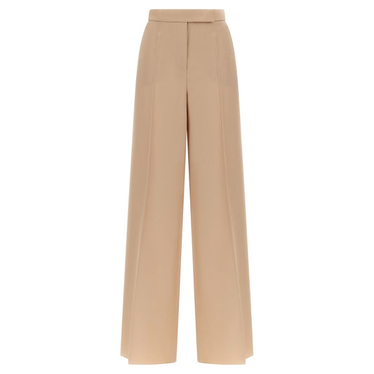 Max Mara Beige Virgin Wool Casual Pants