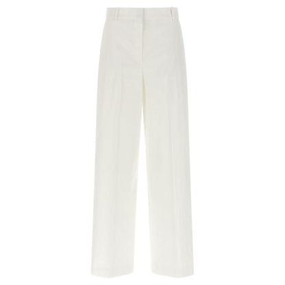 Theory White Linen Casual Pants