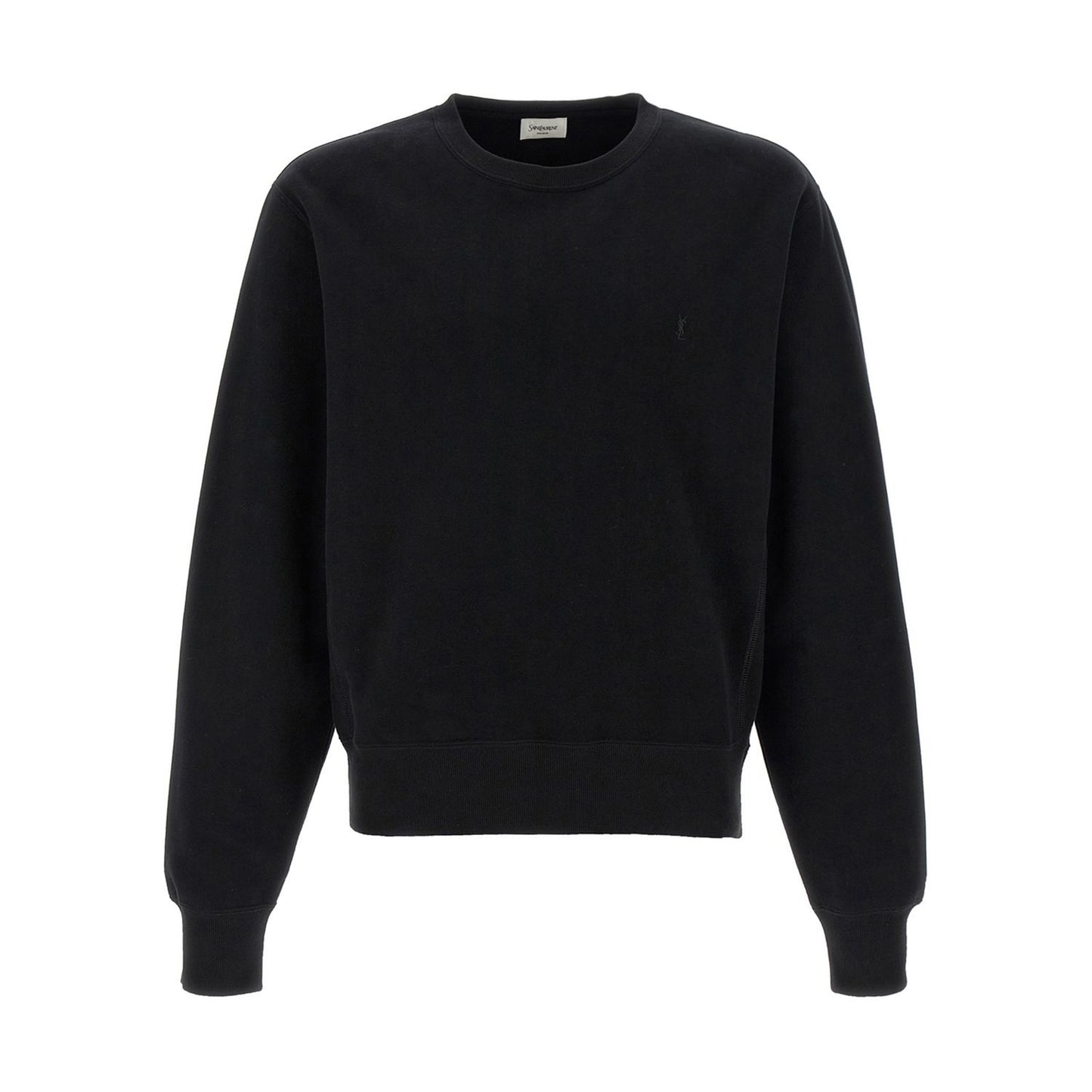 Saint Laurent Black Cotton Sweatshirt