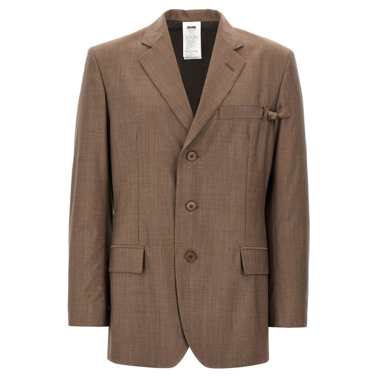 Magliano Brown Virgin Wool Blazer