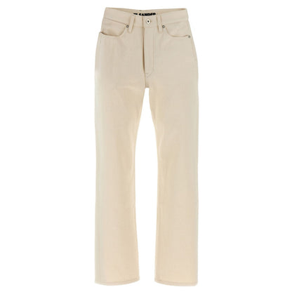 Jil Sander Beige Cotton Jeans Denim