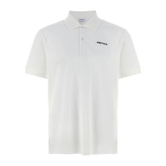 Alexander McQueen Bicolor Cotton Polo Shirt