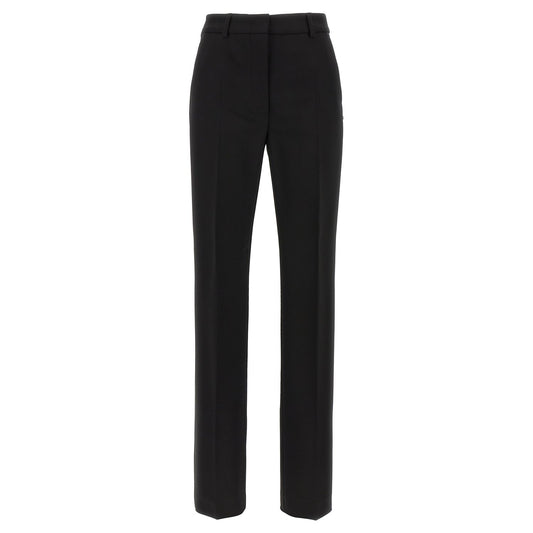 Sportmax Black Viscose Casual Pants