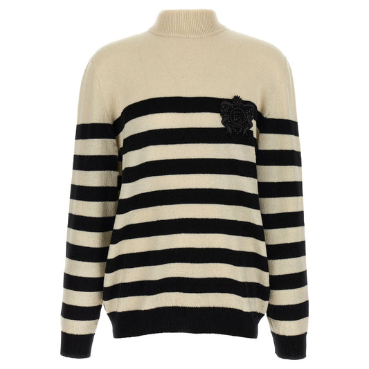 Balmain Bicolor Wool Cardigan