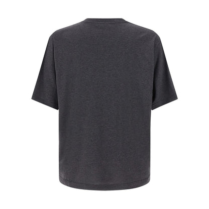 Dolce & Gabbana Gray Cotton T-Shirt