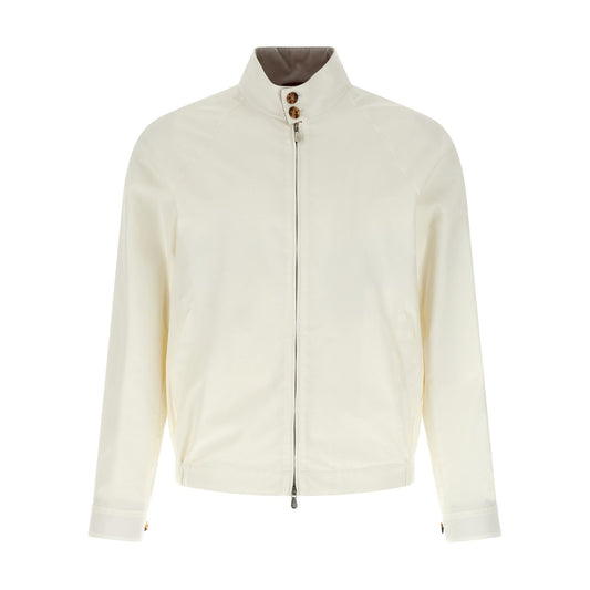 Brunello Cucinelli White Cotton Full-Length Jacket