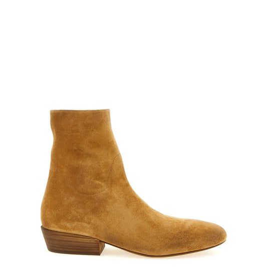 Marsell Beige Calfskin Ankle Boots