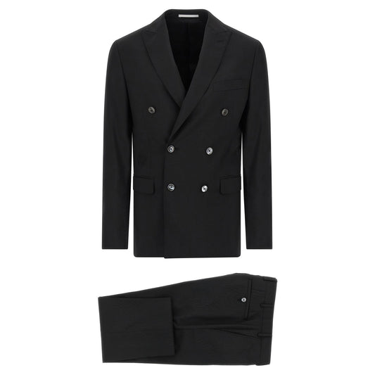Pal Zileri Black Wool Two-Piece Suit