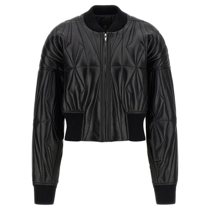 Rick Owens Black Lamb Leather Leather Jacket