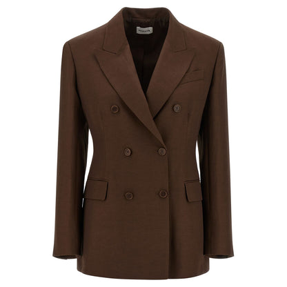 P.A.R.O.S.H. Brown Viscose Blazer