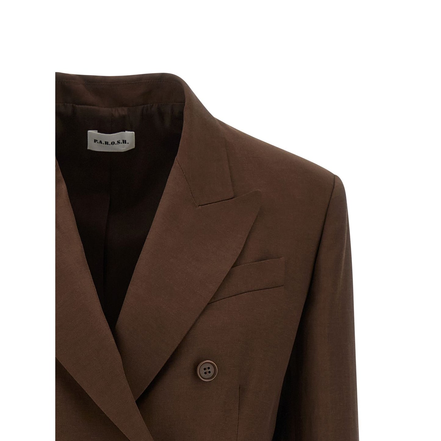 P.A.R.O.S.H. Brown Viscose Blazer