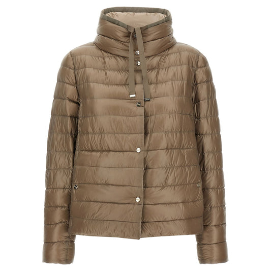 Herno Brown Polyamide Full-Length Jacket