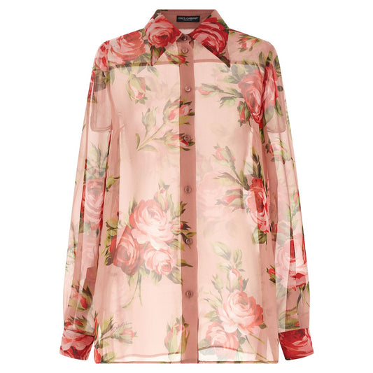 Dolce & Gabbana Multicolor Silk Blouse