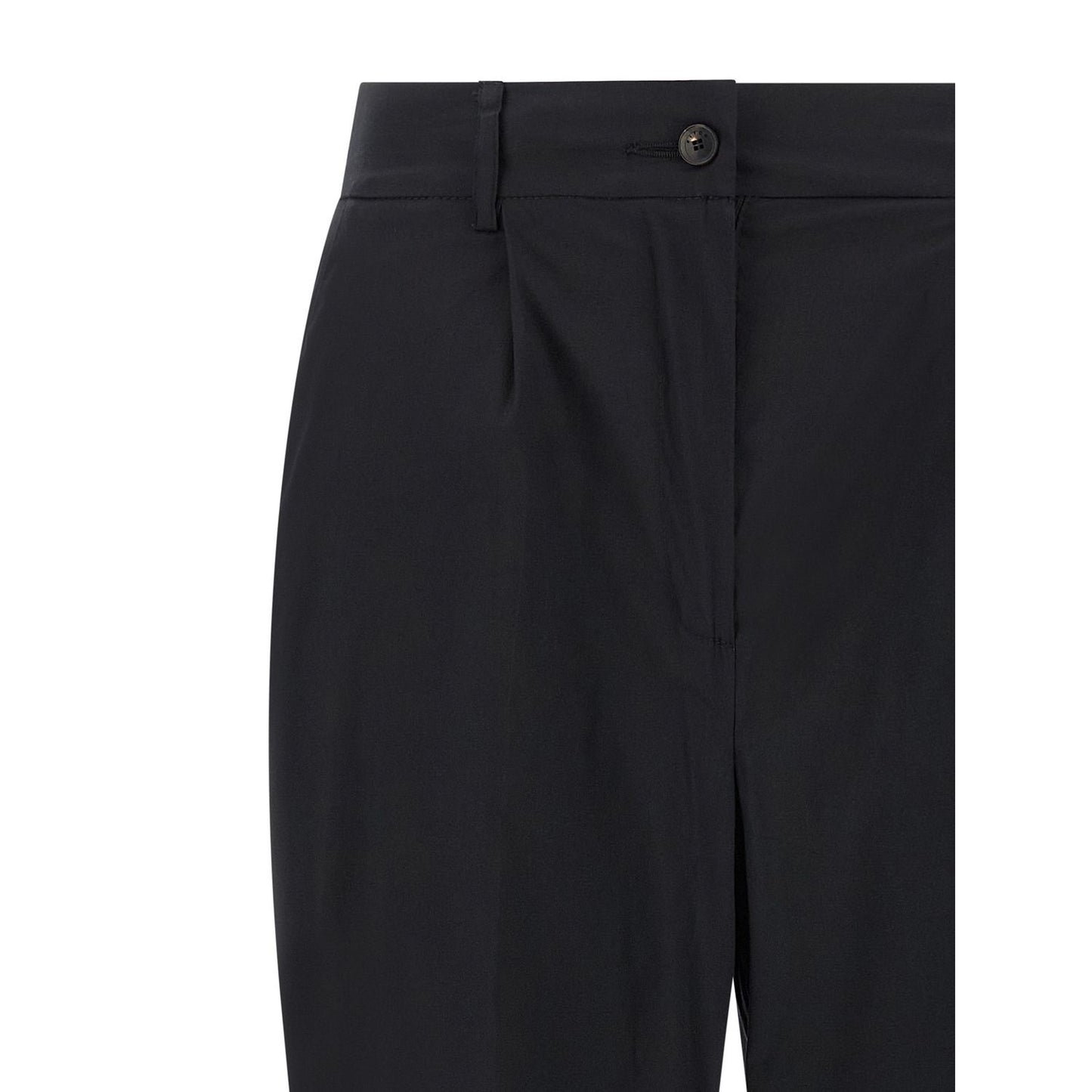 Kiton Black Cotton Casual Pants