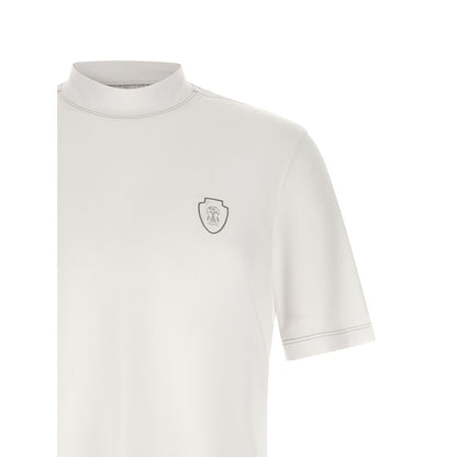Brunello Cucinelli White Polyamide T-Shirt