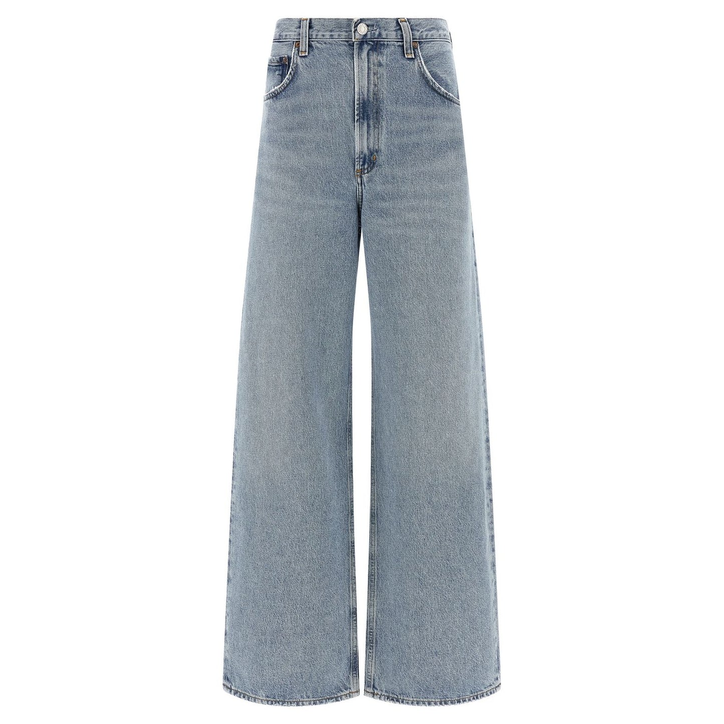 Agolde Blue Cotton Tapered Jeans
