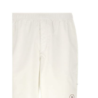 Brunello Cucinelli White Polyester Bermuda Shorts