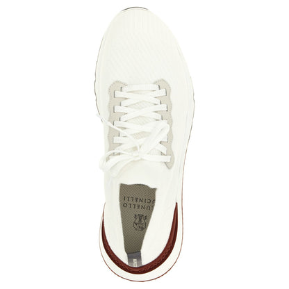 Brunello Cucinelli White Polyethylene Athletic Sneakers
