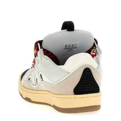 Lanvin Gray Calfskin Chunky Sneakers