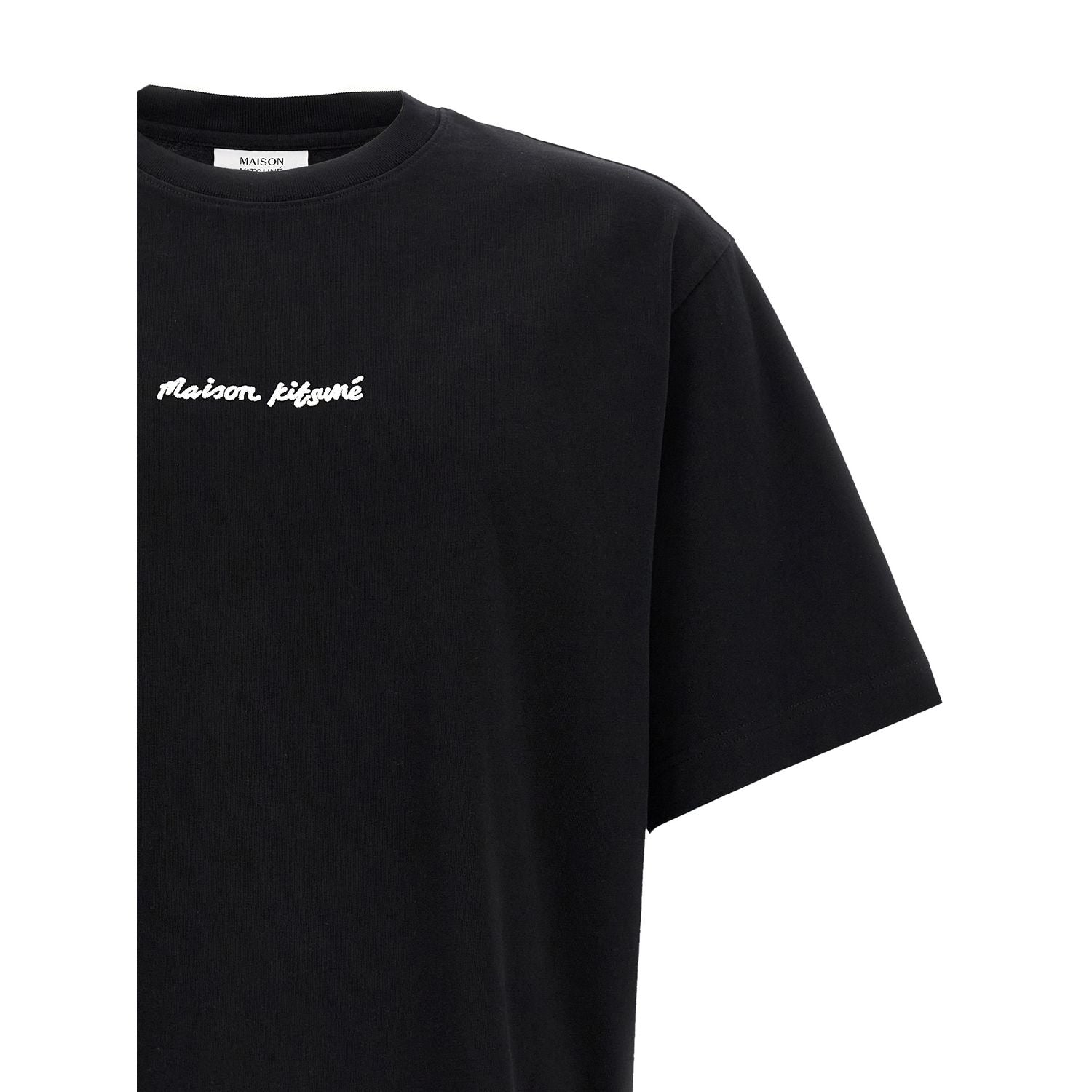Maison Kitsuné Black Cotton T-Shirt