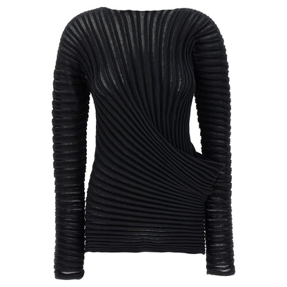 Issey Miyake Black Polyester Shirt