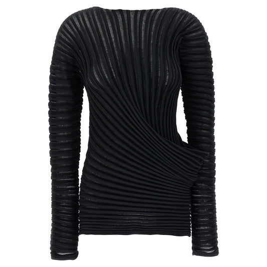 Issey Miyake Black Polyester Shirt