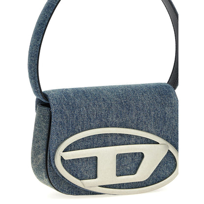 Diesel Blue Cotton Shoulder Bag