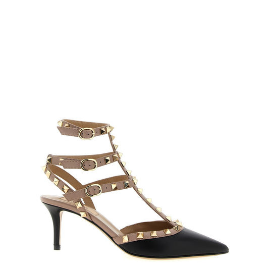 Valentino Garavani Multicolor Lamb Leather Mid Heel Pumps