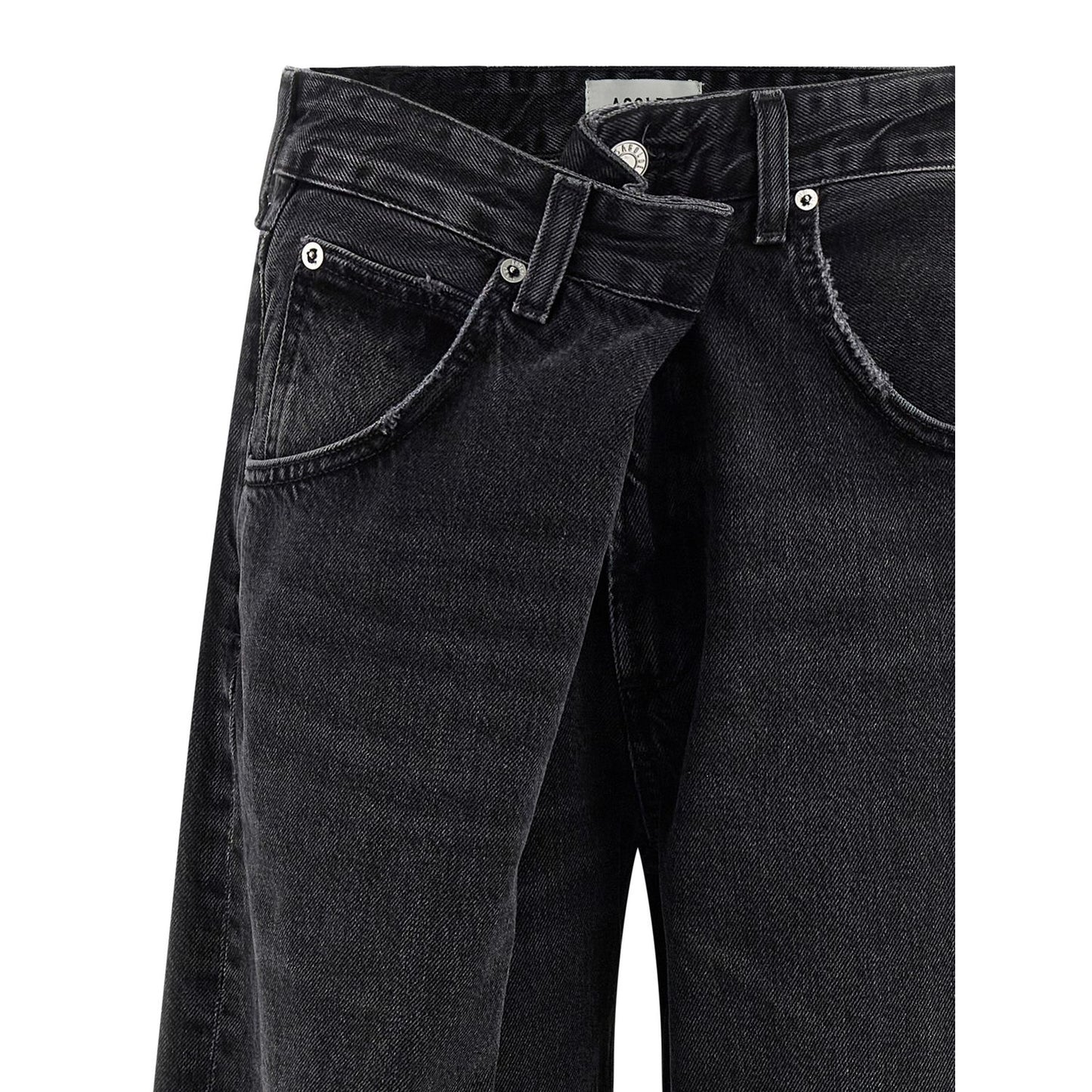 Agolde Black Cotton Jeans Denim