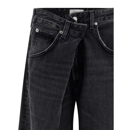 Agolde Black Cotton Jeans Denim