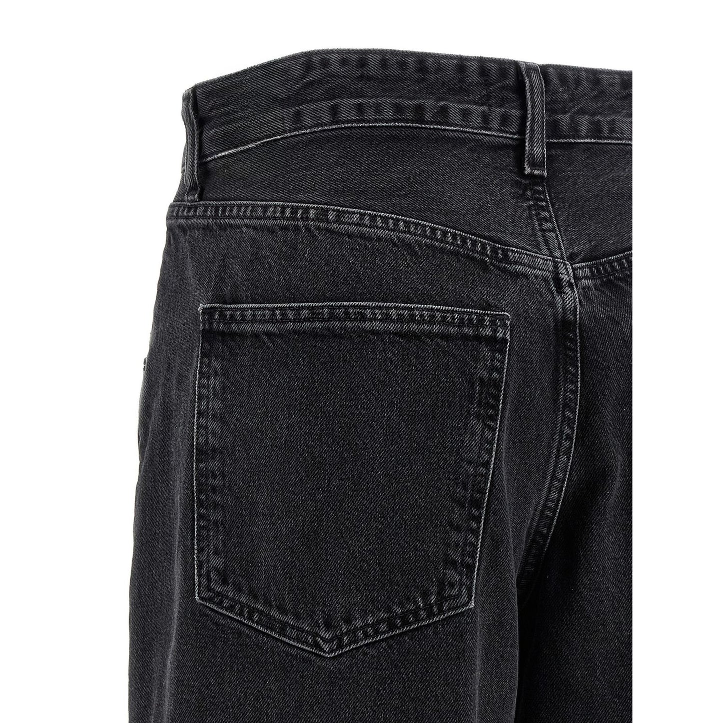 Agolde Black Cotton Jeans Denim