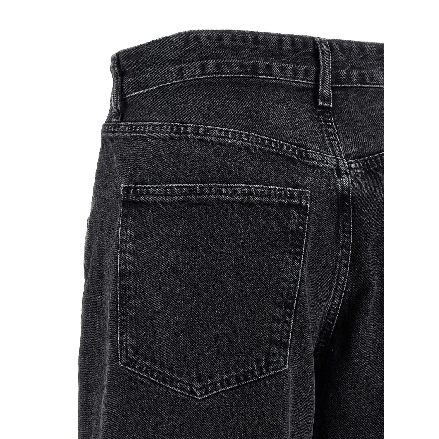 Agolde Black Cotton Jeans Denim