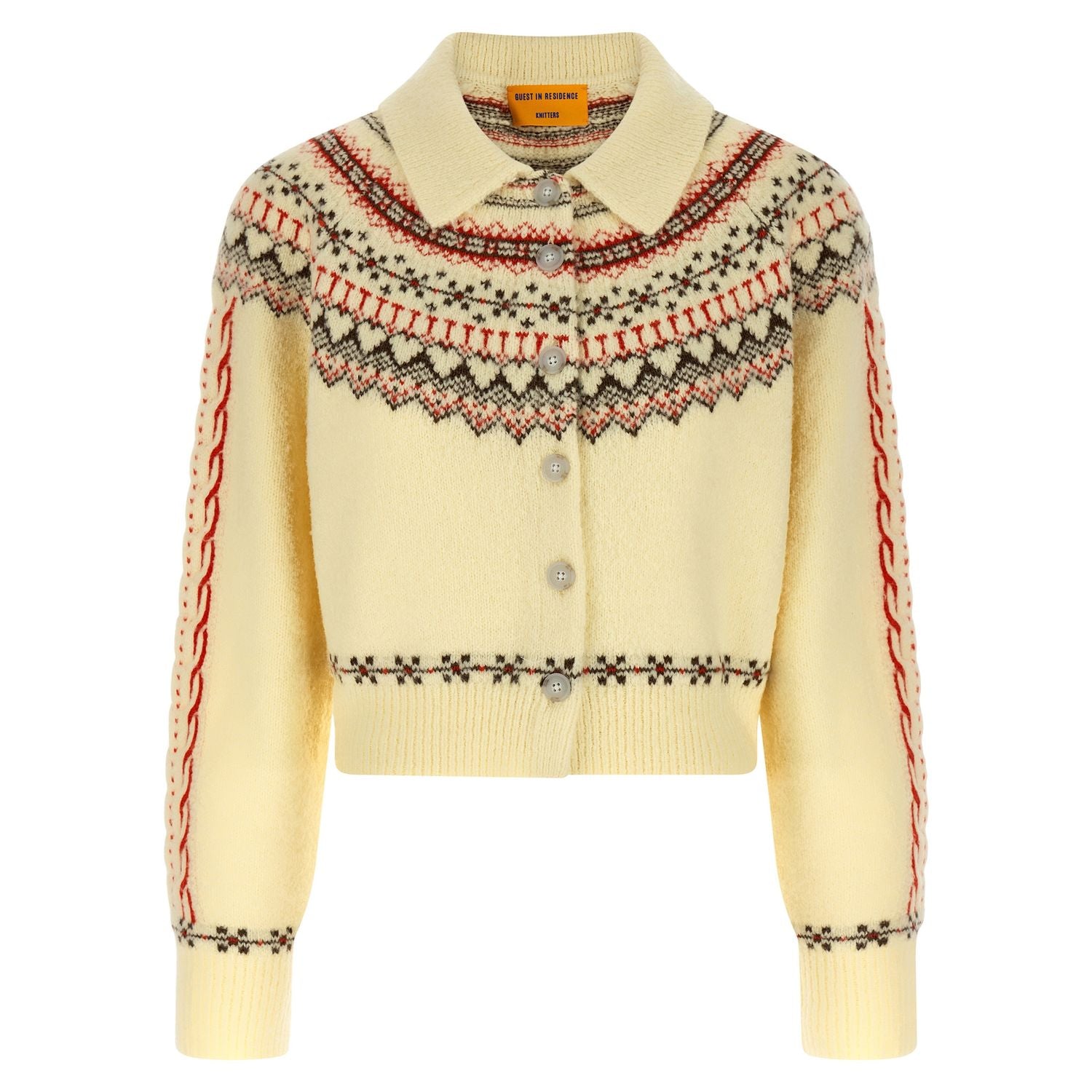Guest in Residence Multicolor Wool Cardigan