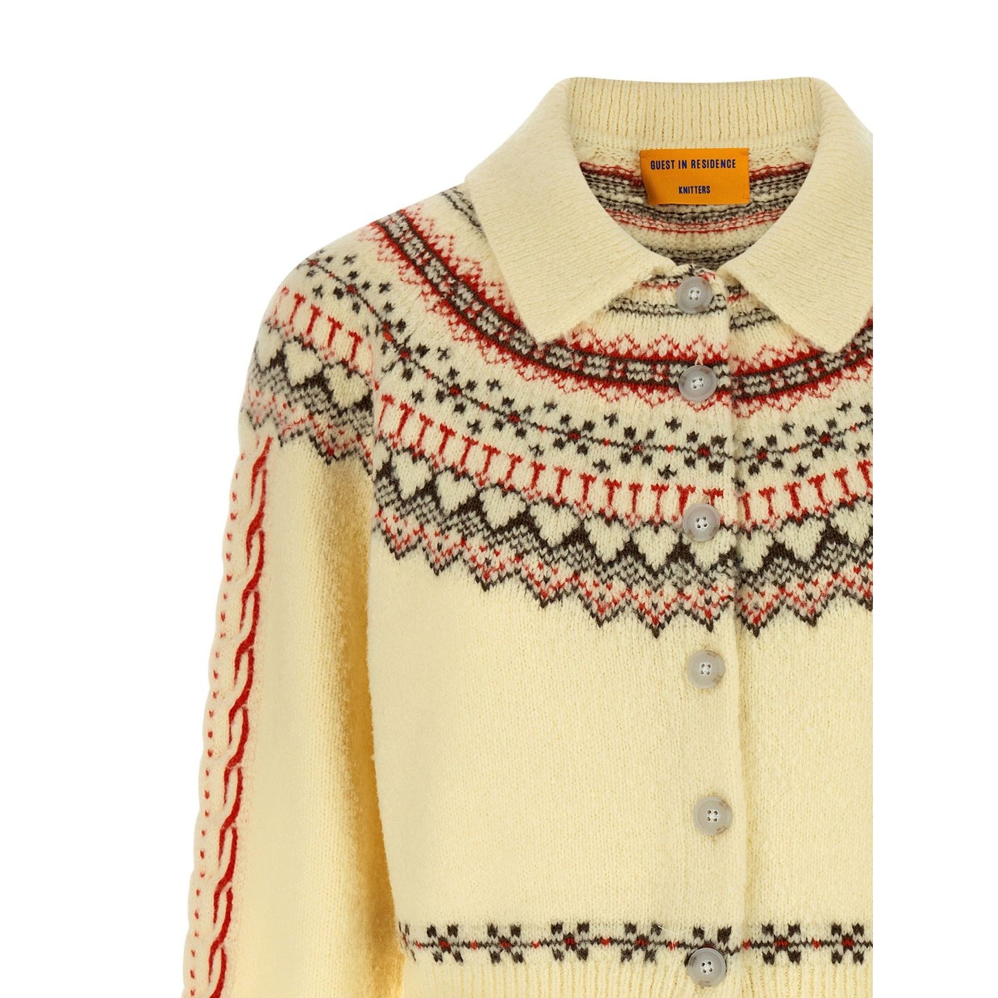 Guest in Residence Multicolor Wool Cardigan